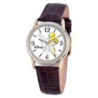 Men's Disney Tinker Bell Cardiff Watch With Leather Band - Brown,