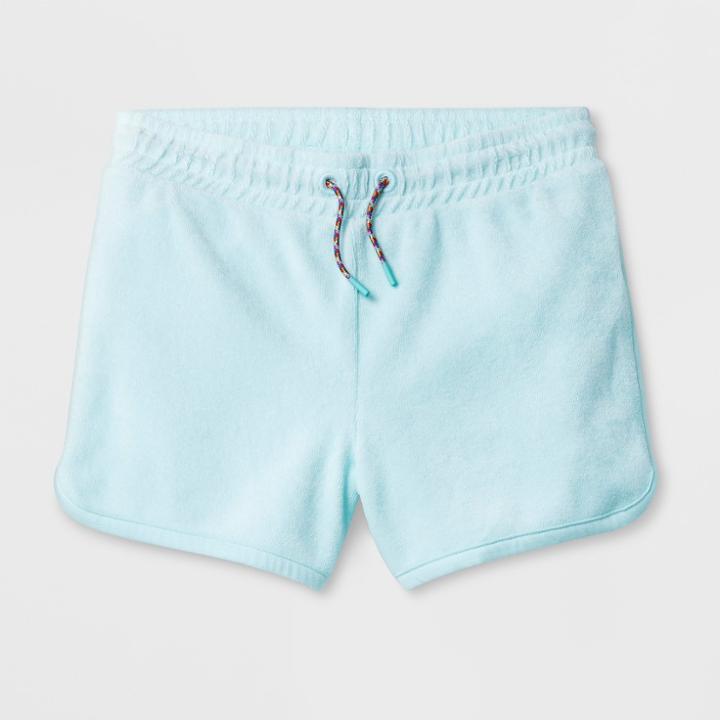 Girls' Terry Shorts - Cat & Jack Aqua