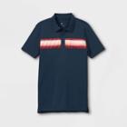 All In Motion Boys' Chest Striped Golf Polo Shirt - All In