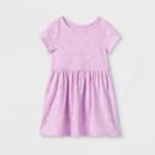 Toddler Girls' Knit Short Sleeve Dress - Cat & Jack Light Purple