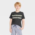 Boys' Short Sleeve Bones Print T-shirt - Cat & Jack Black