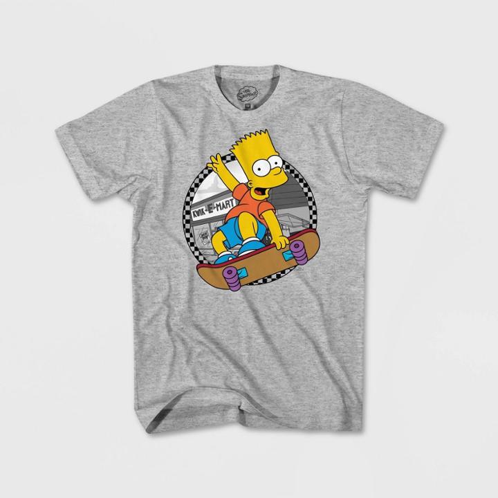 The Simpsons Boys' Simpsons Bart Skateboard - Gray