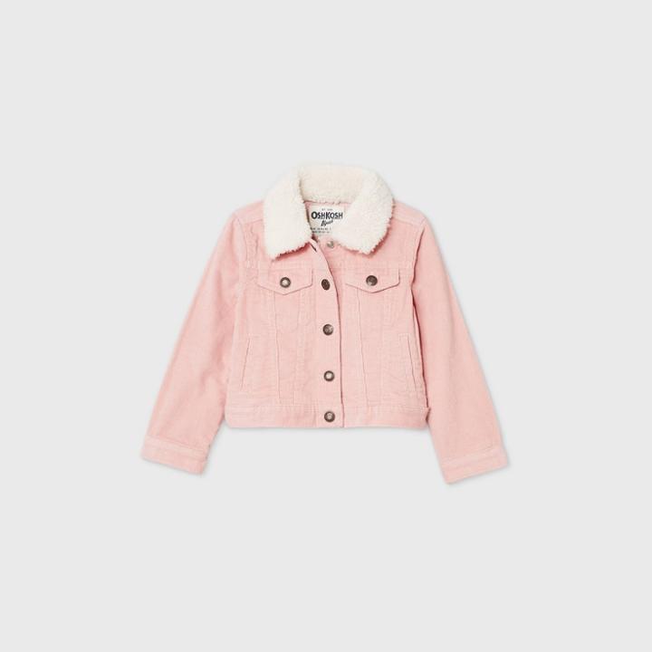 Oshkosh B'gosh Toddler Girls' Sherpa Collar Corduroy Jacket -