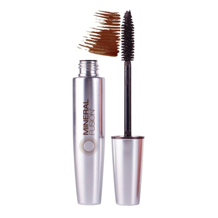 Mineral Fusion Mascara Volumizing Chestnut - 0.57 Fl Oz, Volumizing Brown