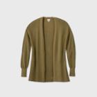 Women's Essential Open-front Cardigan - A New Day Green