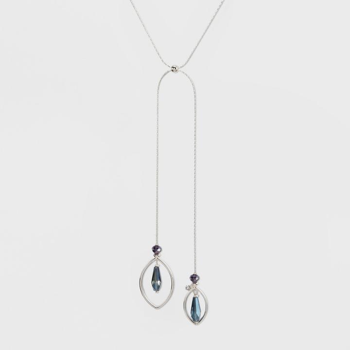 Glitzy And Faceted Beads Long Necklace - A New Day,