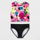 Girls' I Love The 90's Bikini Set - Art Class Pink