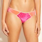 Women's Sun Coast Cheeky Velvet Bikini Bottom - Shade & Shore Bright Pink