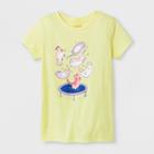 Girls' Short Sleeve Trampoline Cats Graphic T-shirt - Cat & Jack Yellow