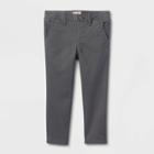 Toddler Boys' Uniform Straight Pants With Rib Waistband - Cat & Jack Gray