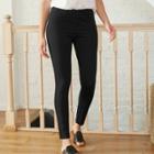 Women's Ponte Slim Pants - Knox Rose Black