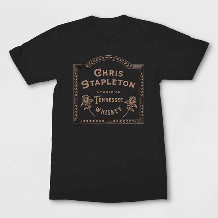 Merch Traffic Women's Chris Stapleton Short Sleeve Graphic T-shirt - Black