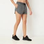Women's Mid-rise Cozy Shorts With Drawstring - Joylab Charcoal Heather