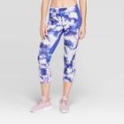 Women's Tie Dye Mid-rise Running Capri Leggings 20 - C9 Champion Blue