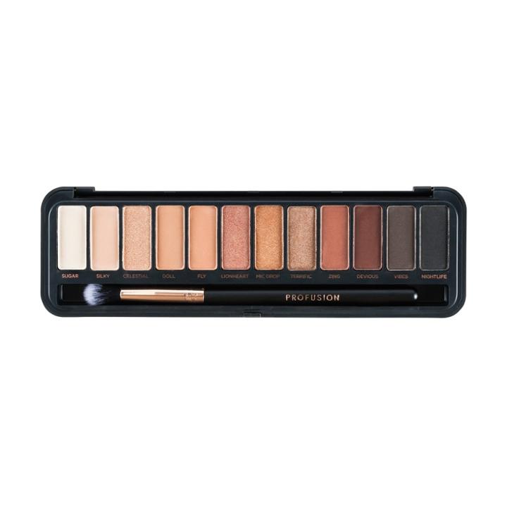 Profusion Cosmetics Nude Eyes 12 Shade Eyeshadow