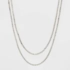 Endless Glass Necklace - A New Day Crystal Rhodium,