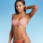 Women's Center-cinch Bikini Top - Kona Sol Rust Floral