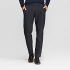Men's Plaid Slim Fit Fashion Trousers - Goodfellow & Co Dark Green