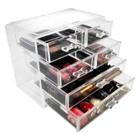 Sorbus Stackable Makeup Storage Display - 2 Large And 4