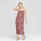 Women's Paisley Print Sleeveless Maxi Dress - Knox Rose Mahogany