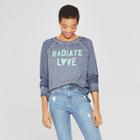 Women's Radiate Love Graphic Sweatshirt - Zoe+liv (juniors') Blue