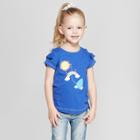 Toddler Girls' Short Sleeve Kite T-shirt - Cat & Jack Blue