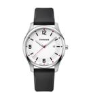 Men's Wenger City Active - Swiss Made - White Dial Silicone Strap Watch - Black,