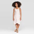 Target Girls' Twist Waist Dress - Art Class Peach