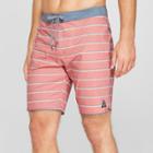 Target Trinity Collective Men's Striped 8.5 Stacey Board Shorts - Red