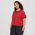 Women's Plus Size Lightweight Active T-shirt - Joylab Mulberry Red
