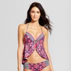 Women's Shore Light Lift Flyaway Tankini Top - Shade & Shore Multi Medallion Print 32a,