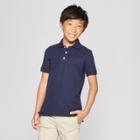 Petitefrench Toast Boys' Short Sleeve Pique Uniform Polo Shirt - Navy S, Boy's, Size:
