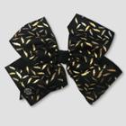 Girls' Jojo Siwa Golden Bolts Bow Hairclip - Black