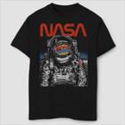 Fifth Sun Boys' Nasa Moon Reflection T-shirt - Black