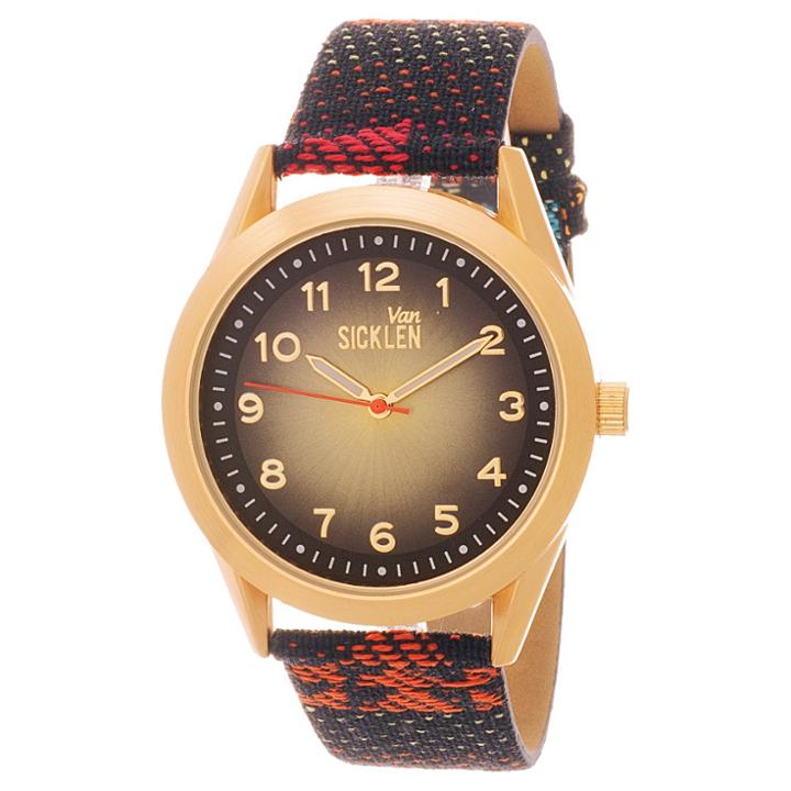 Target Van Sicklen Southwestern Print Analog Wristwatch - Gold,