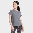 Women's Short Sleeve Cinch Back T-shirt - All In Motion Charcoal Heather