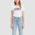 Levi's Women's Perfect Short Sleeve Crewneck Graphic T-shirt - White