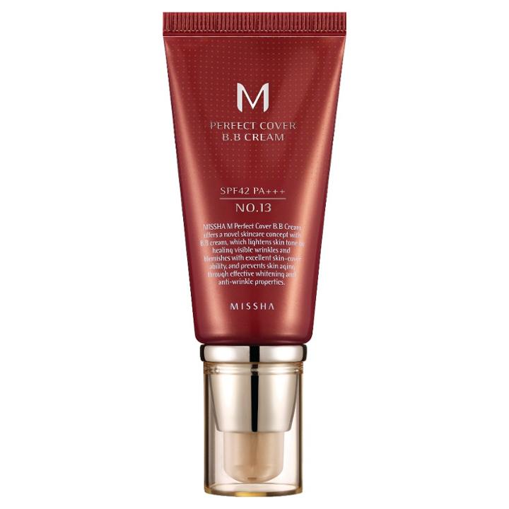 Missha M Perfect Cover Bb Cream Spf42 Pa+++ 50ml, No. 13 Bright Beige