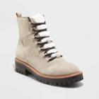 Women's Leighton Sherpa Tongue Hiking Boots - A New Day Taupe