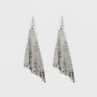 Triangle Chain Mail Drop Earrings - Wild Fable