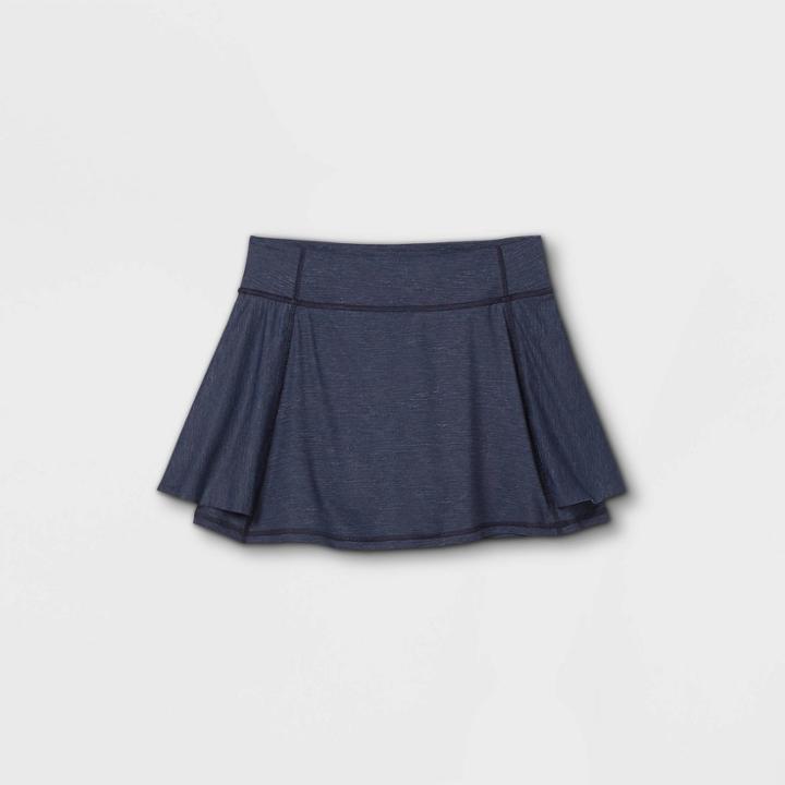 Girls' Knit Performance Skorts - All In Motion Blue
