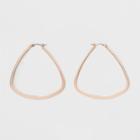 Triangle Shape Hoop Earrings - A New Day Rose Gold