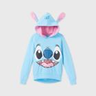 Girls' Disney Stitch Cosplay Hoodie - Blue