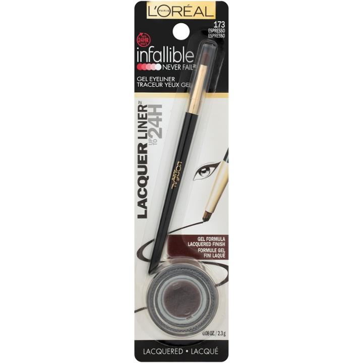 L'oreal Paris Infallible Lacquer Liner 173 Espresso .08oz, Espresso