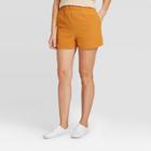 Women's High-rise Pull-on Shorts - Universal Thread Gold