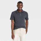 Men's Short Sleeve Collared Polo Shirt - Goodfellow & Co Navy