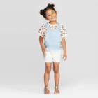 Toddler Girls' Ombre Denim Shortall - Art Class Blue