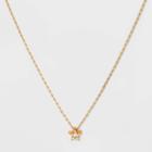 No Brand 14k Gold Dipped Cubic Zirconia Star Slider Pendant Necklace - Gold