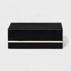 Fold Over Faux Leather Box Storage - A New Day Black, Adult Unisex