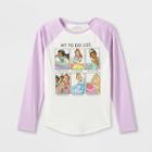 Girls' Disney Princess My To Do List Long Sleeve Graphic T-shirt - Purple